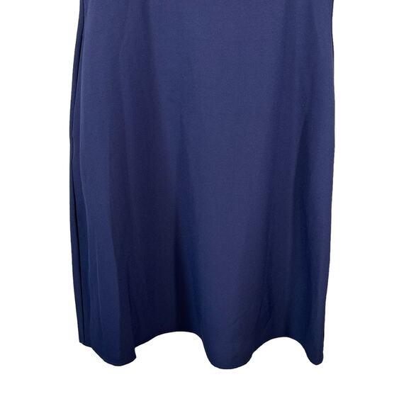 Tahari ASL New Women's V Neck Front Twist Dress Navy Blue 4 Minimalist Classic - Picture 4 of 12